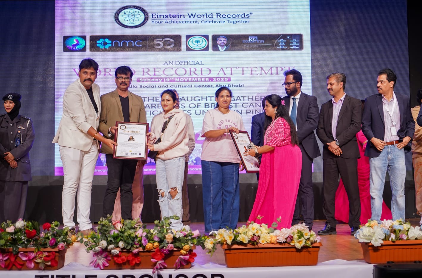 THE LARGEST MOTHER - DAUGHTER GATHERING TO CREATE AWARENESSOF BREAST CANCER - 1500 PARTICIPANTS UNITED IN PINK