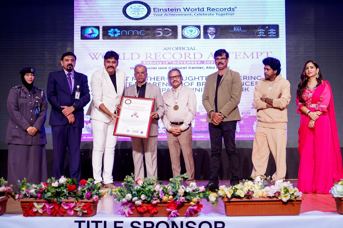 THE LARGEST MOTHER - DAUGHTER GATHERING TO CREATE AWARENESSOF BREAST CANCER - 1500 PARTICIPANTS UNITED IN PINK