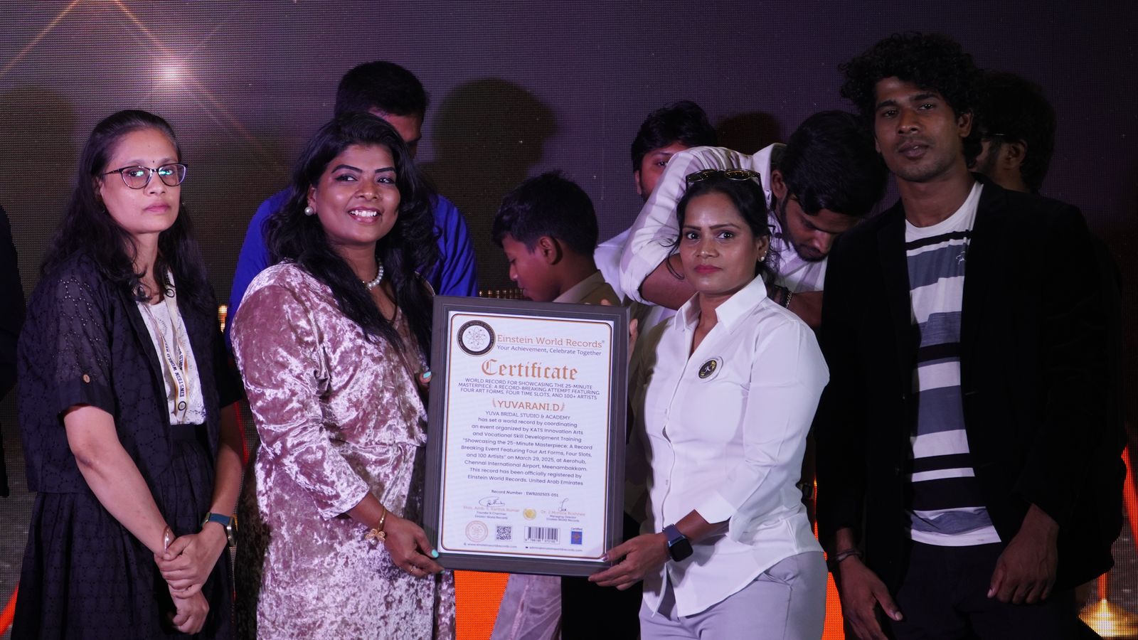 World Record for Showcasing the 25-Minute Masterpiece: A Record-Breaking Attempt Featuring Four Art Forms, Four Time Slots, and 100+ Artists