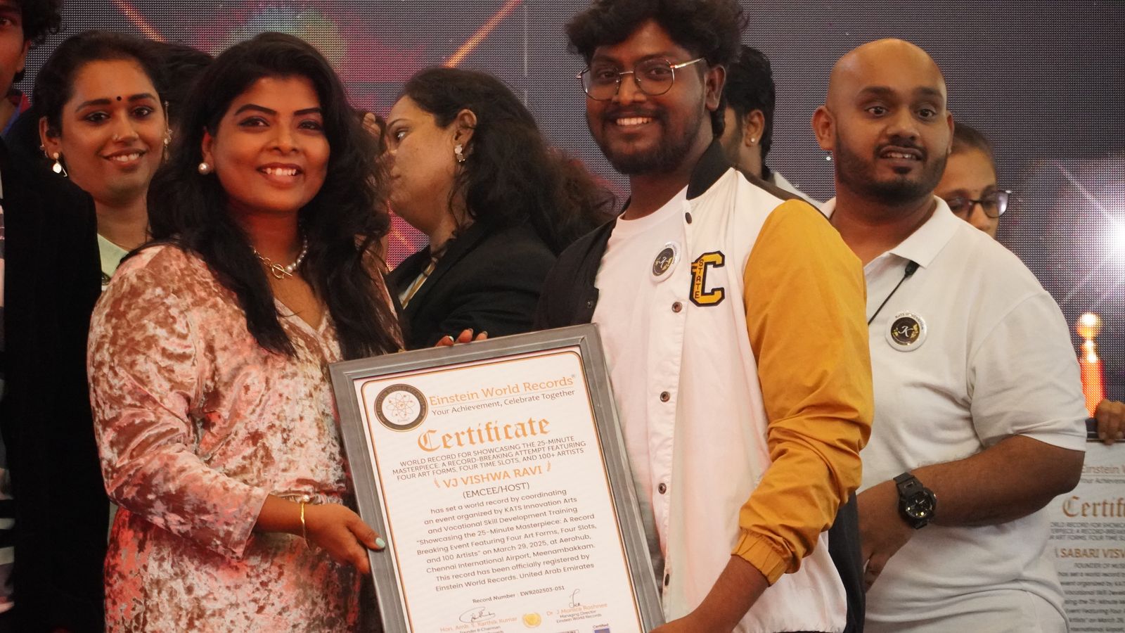 World Record for Showcasing the 25-Minute Masterpiece: A Record-Breaking Attempt Featuring Four Art Forms, Four Time Slots, and 100+ Artists