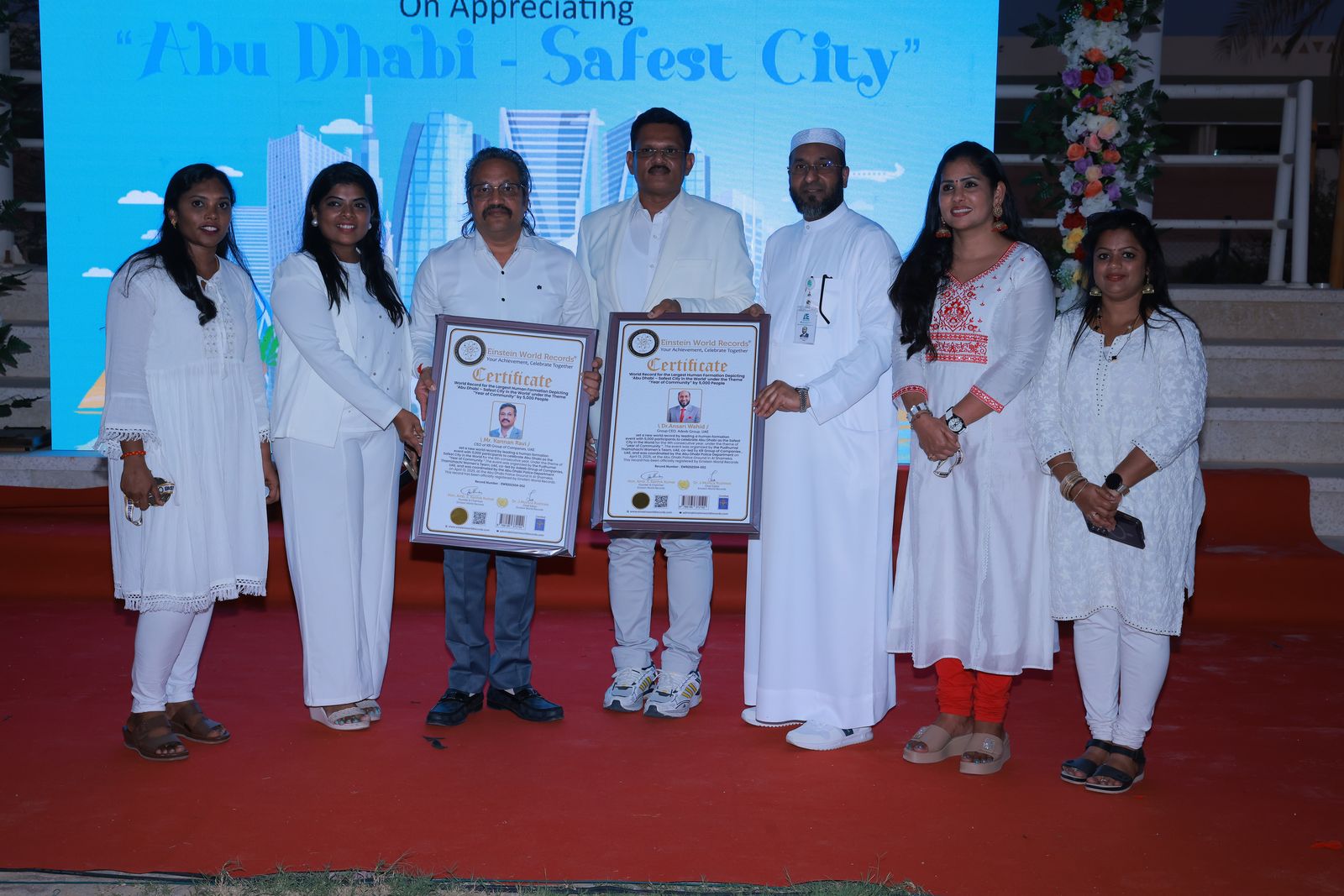 ‘Abu Dhabi – Safest City in the World’ under the Theme ‘Year of Community’ by 5,000 People”