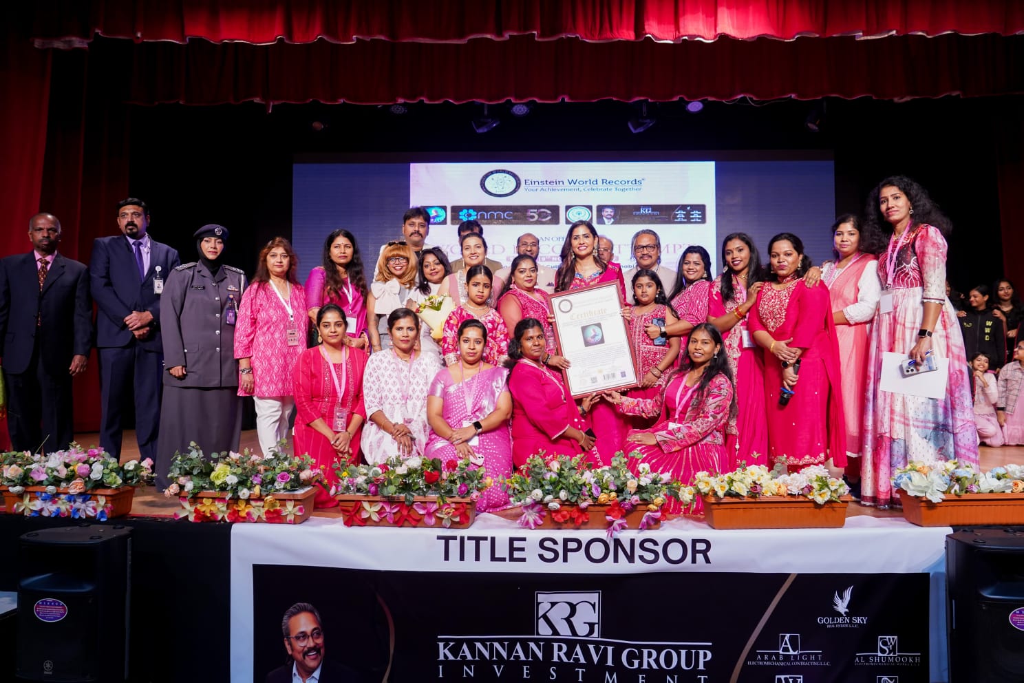 THE LARGEST MOTHER - DAUGHTER GATHERING TO CREATE AWARENESSOF BREAST CANCER - 1500 PARTICIPANTS UNITED IN PINK