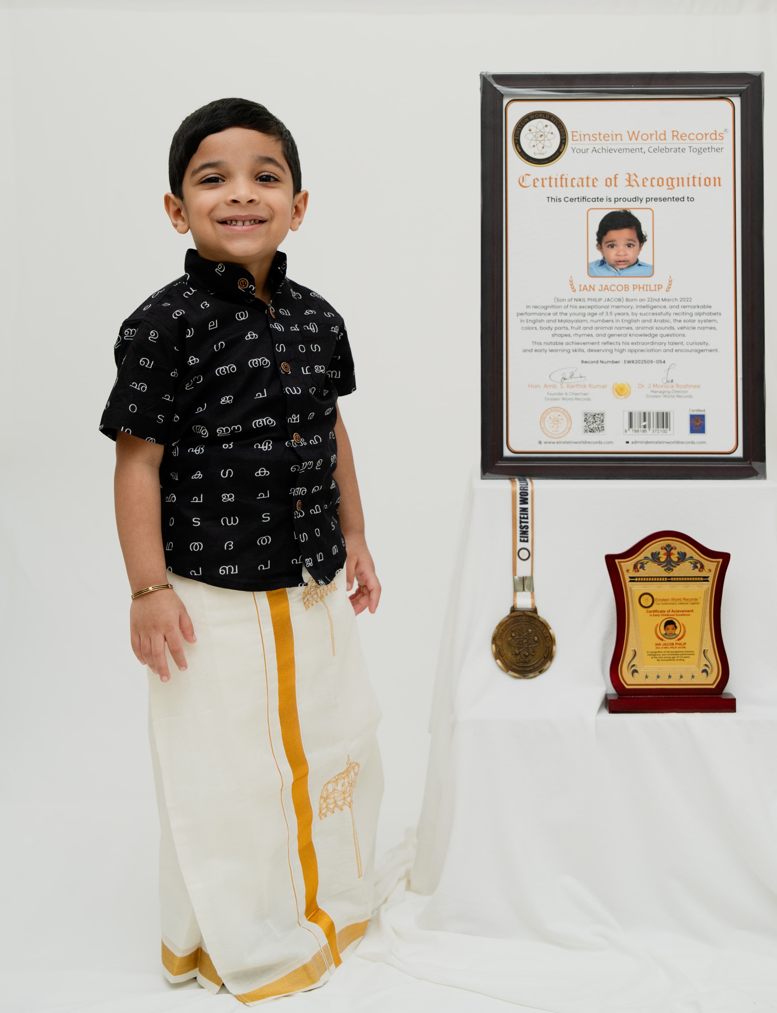 Exceptional memory, intelligence, and remarkable performance at the young age of 3.5 years